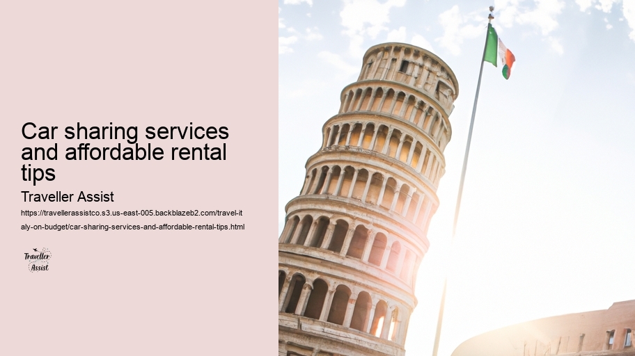 Car sharing services and affordable rental tips